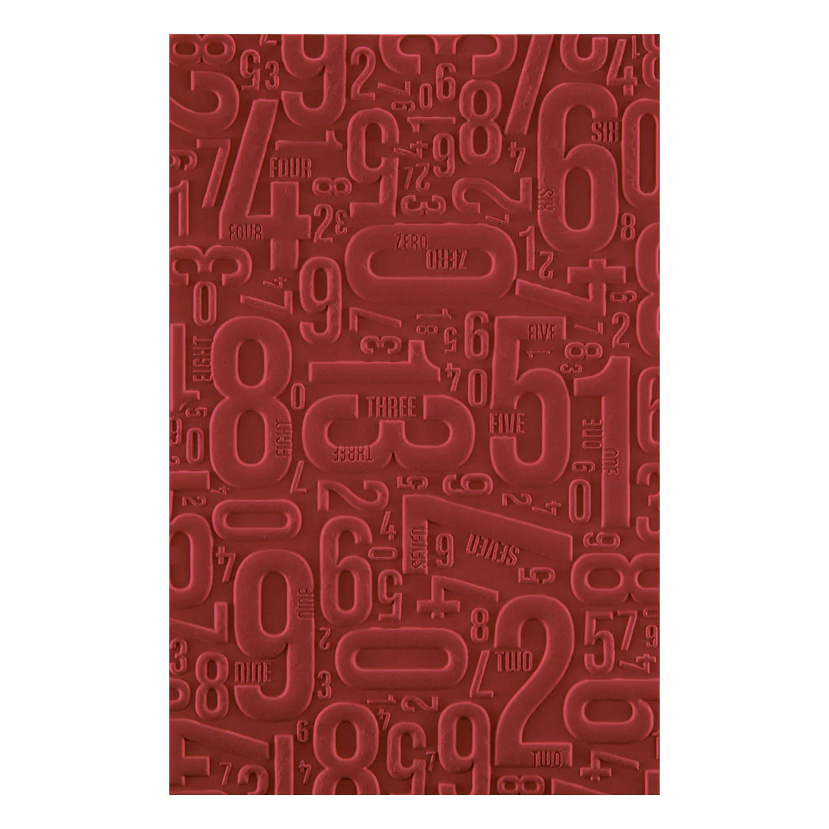 Number Field - 3D Embossing Folder by Esther Glas