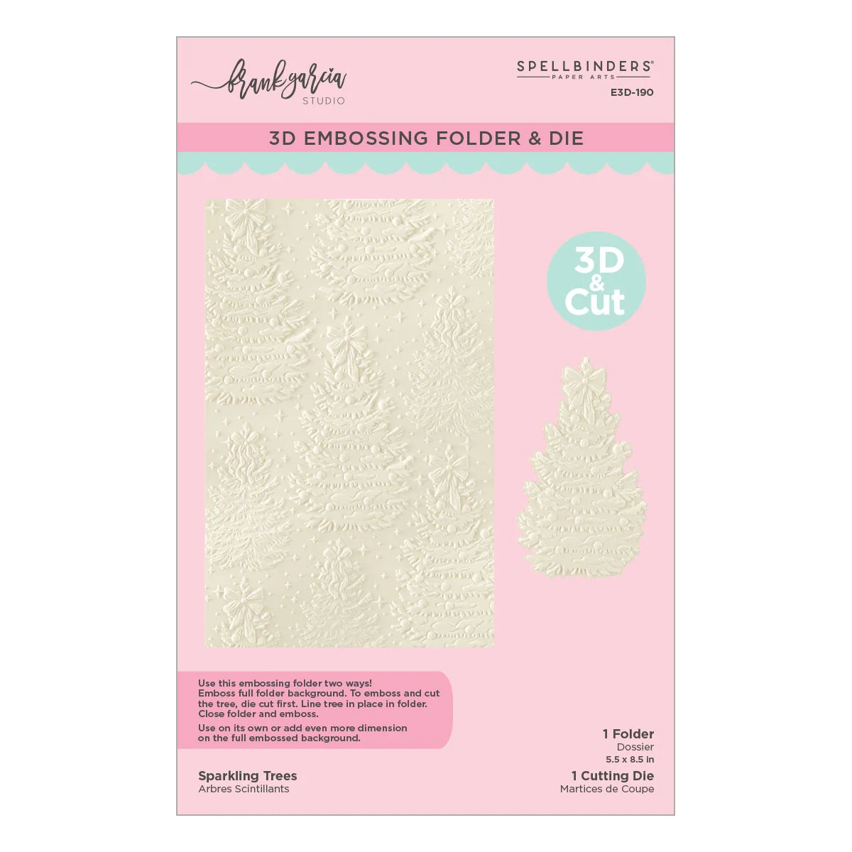 Sparkling Trees - 3D Embossing Folder & Die