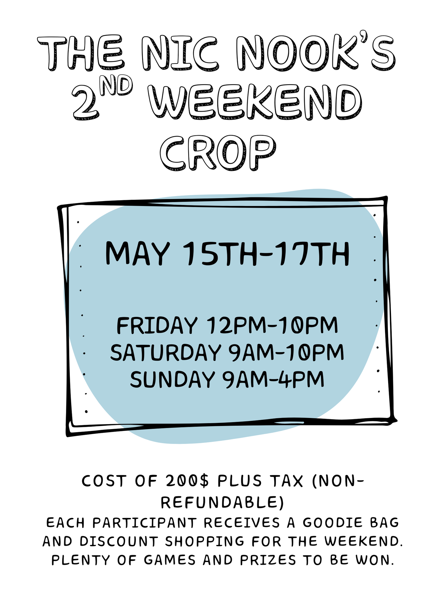 The Nic Nook's 2nd Weekend Crop - May 2026