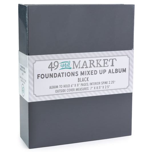 Foundations Mixed Up Album - 6x8 - Black