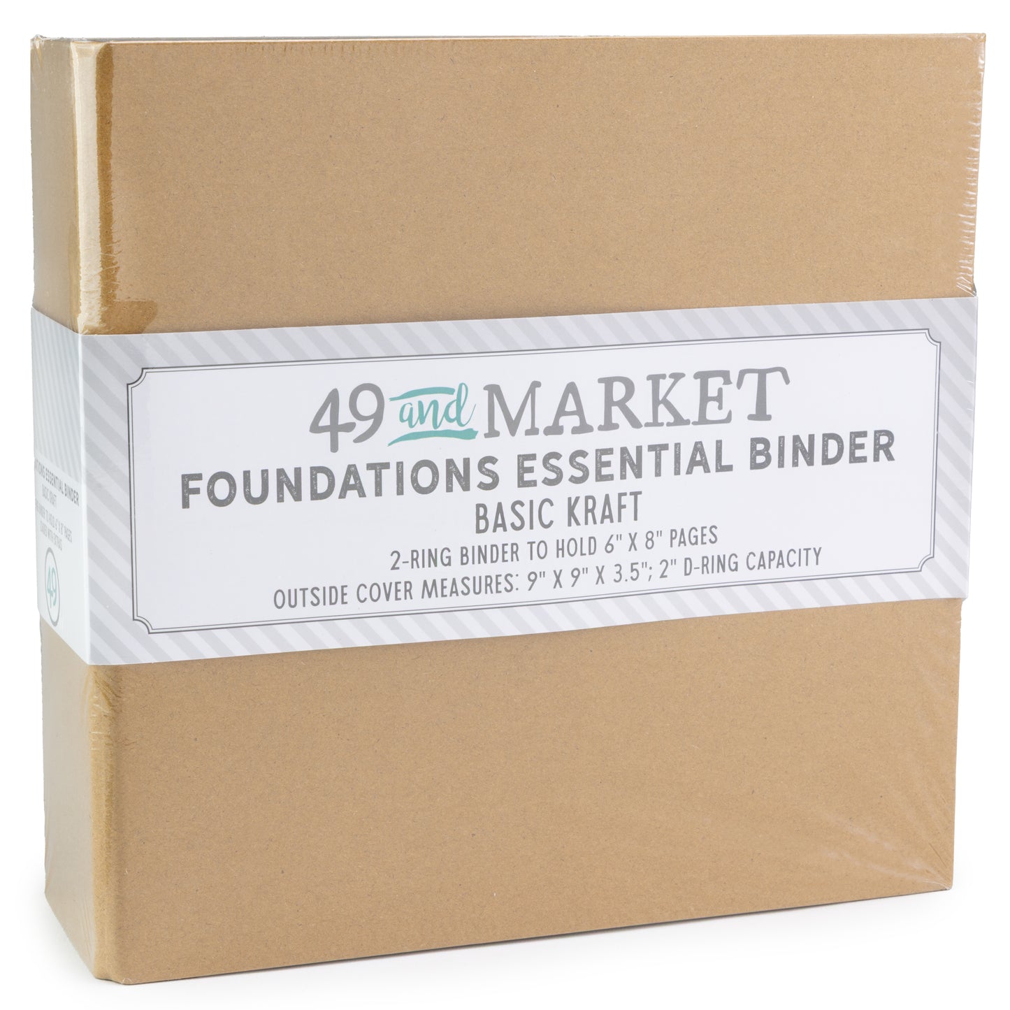 Foundations Essential  2 Ring 6x8 Binder - Kraft