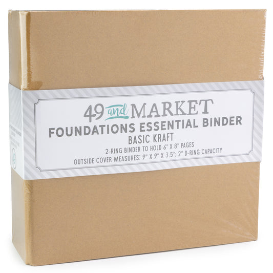 Foundations Essential  2 Ring 6x8 Binder - Kraft