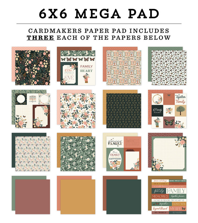 Family - 6x6 Mega Cardmakers Paper Pad