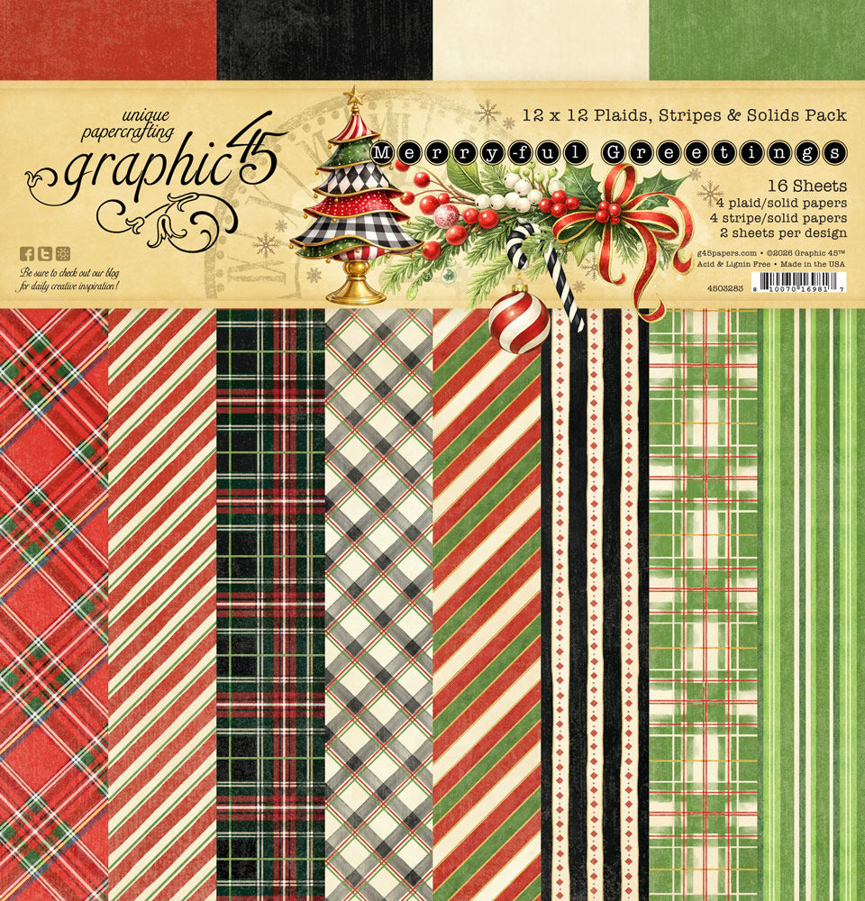 Merry-ful Greetings - 12x12 Solids