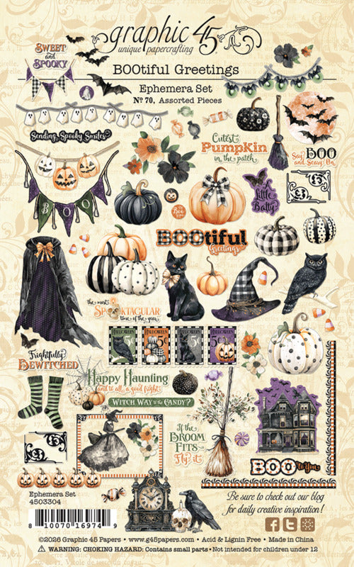 BOOtiful Greetings - Ephemera