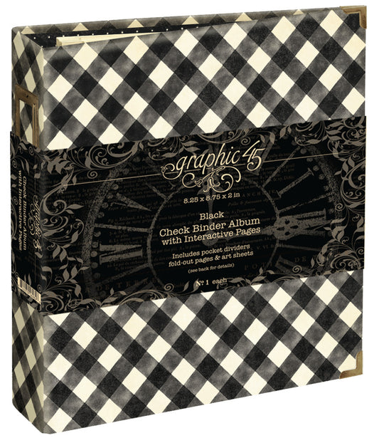 Checkered Binder with Interactive Pages