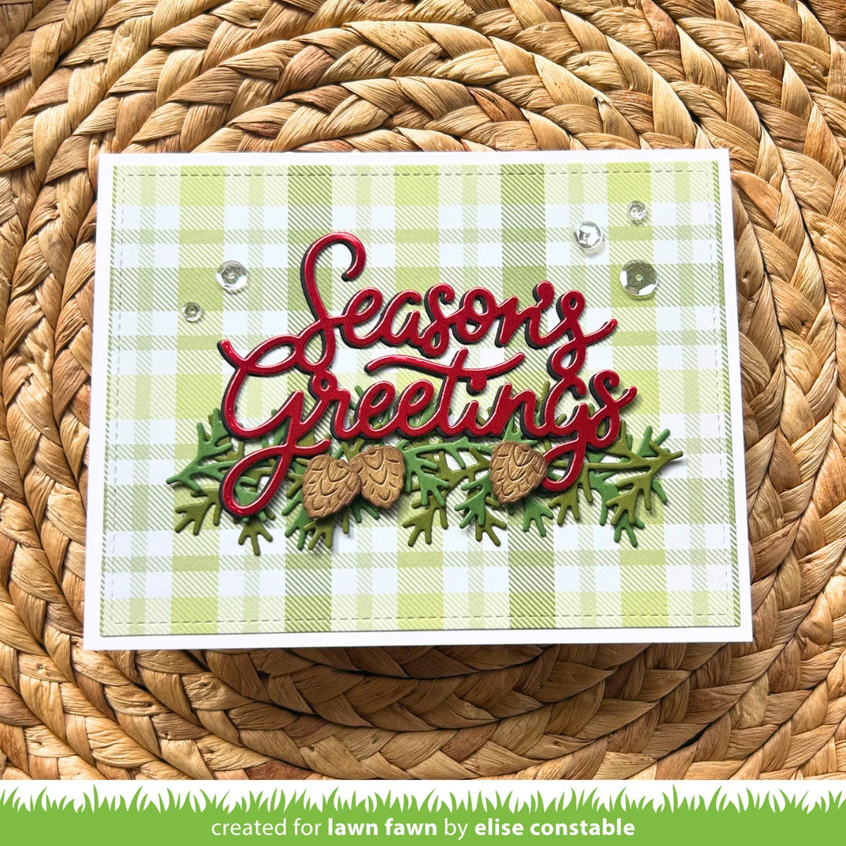Giant Season's Greetings - Lawn Cuts
