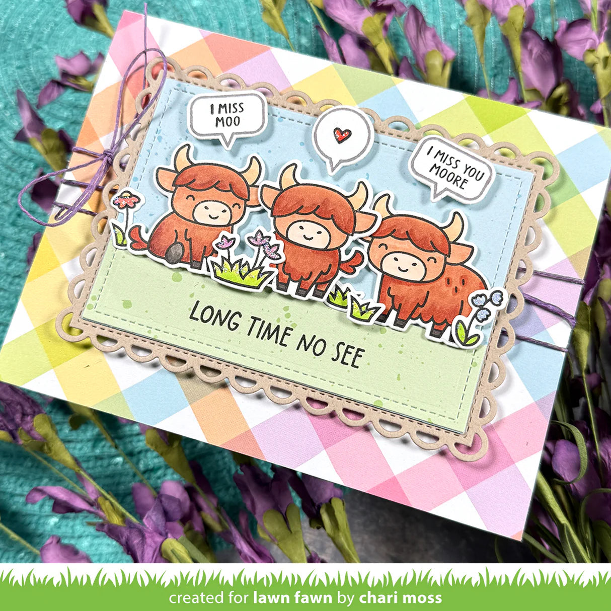 Highland Cows! - Stamp & Lawn Cut