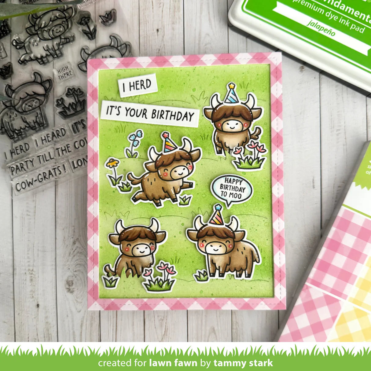 Highland Cows! - Stamp & Lawn Cut