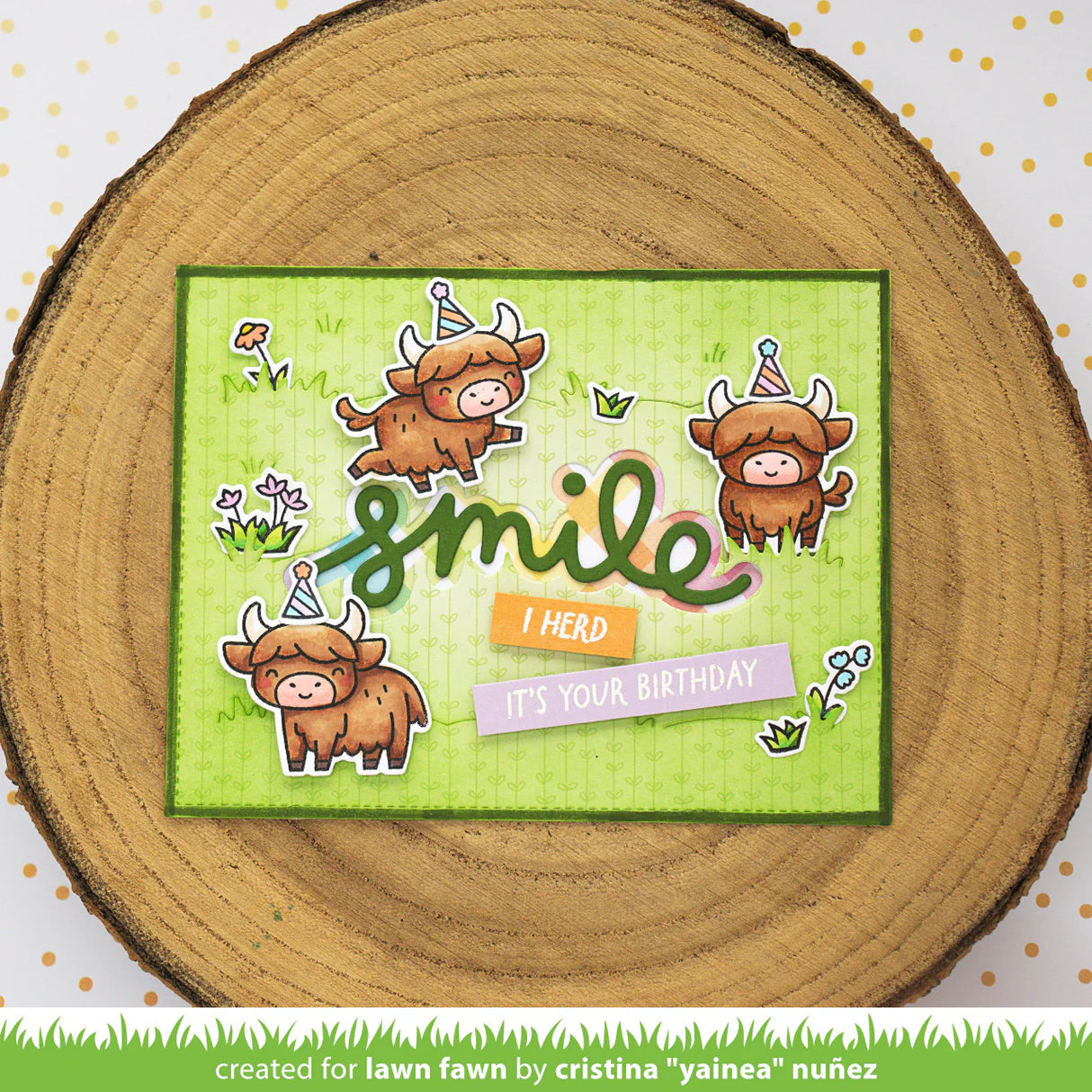 Highland Cows! - Stamp & Lawn Cut