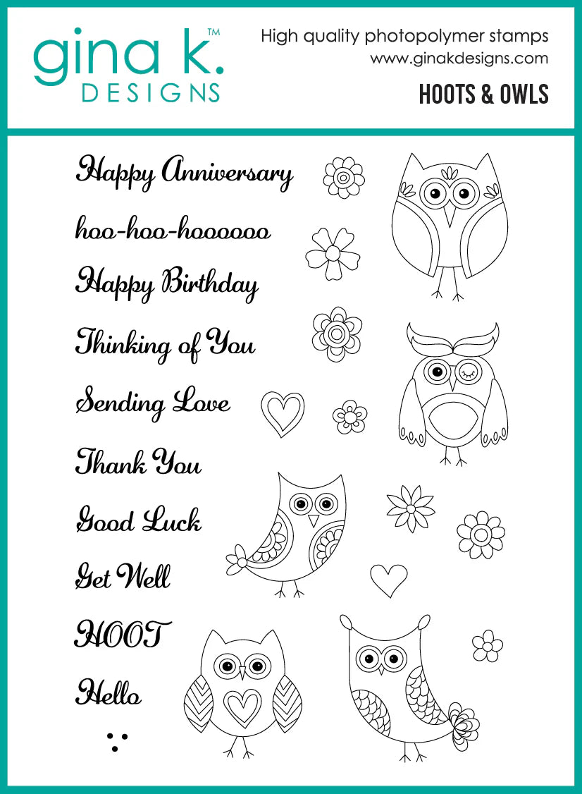 Hoots and Owls - Stamps and Dies
