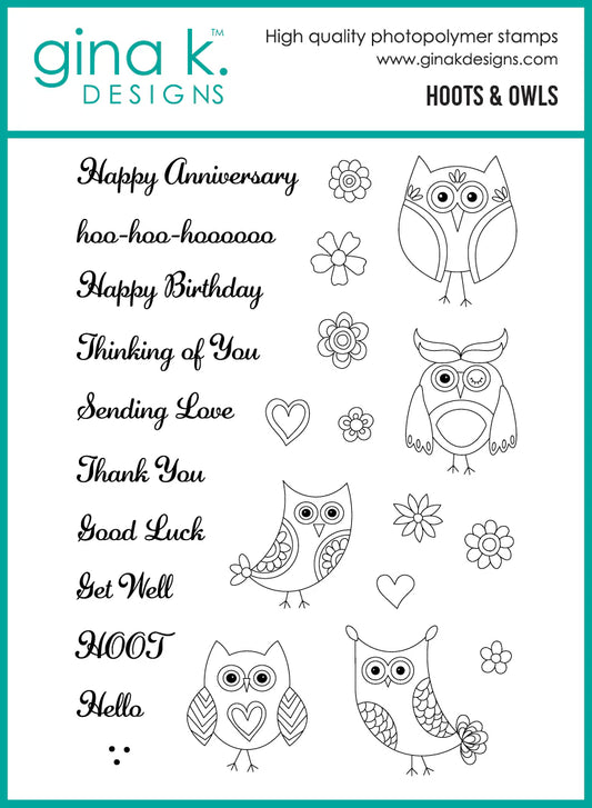 Hoots and Owls - Stamps and Dies