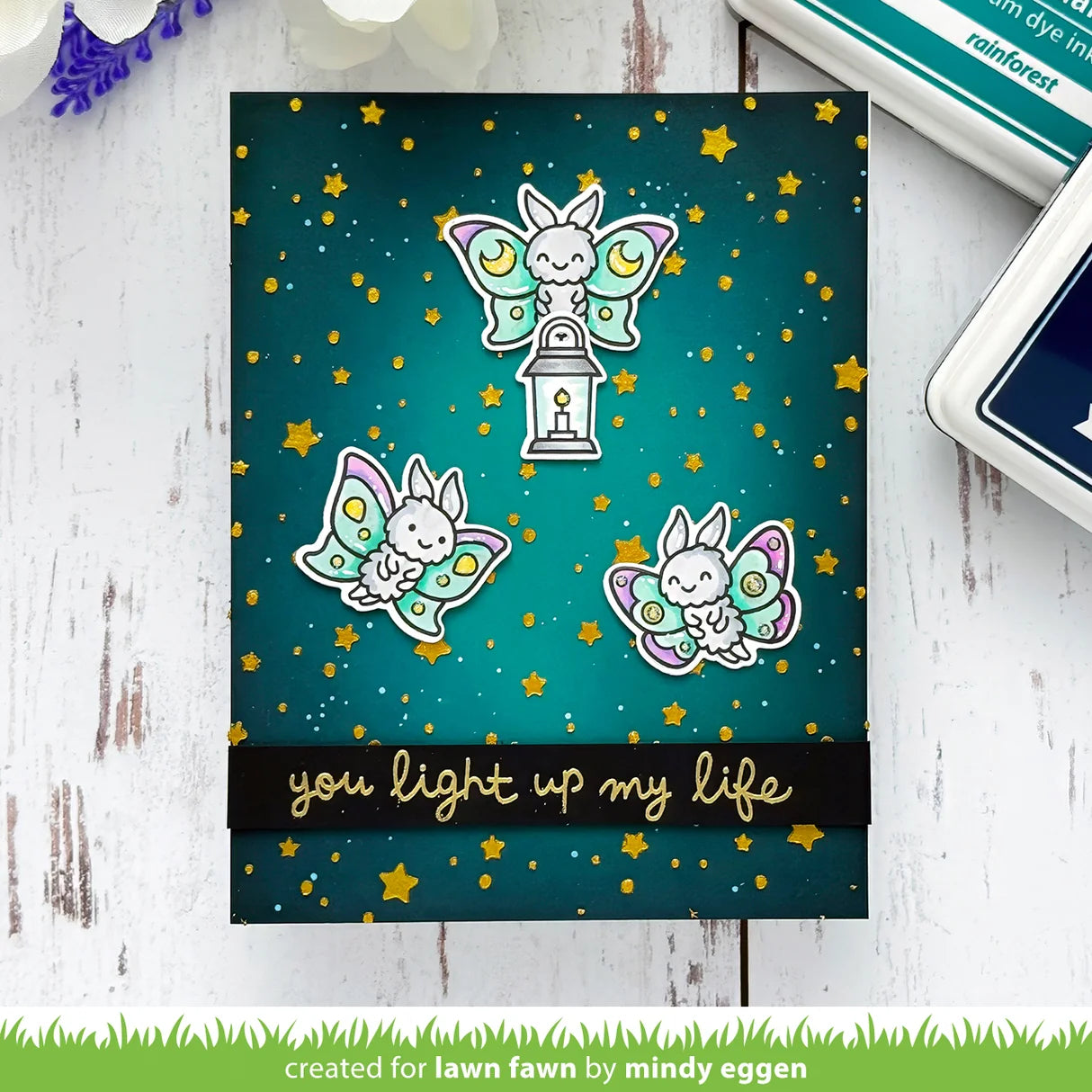 I Like Cute Moths - Stamp