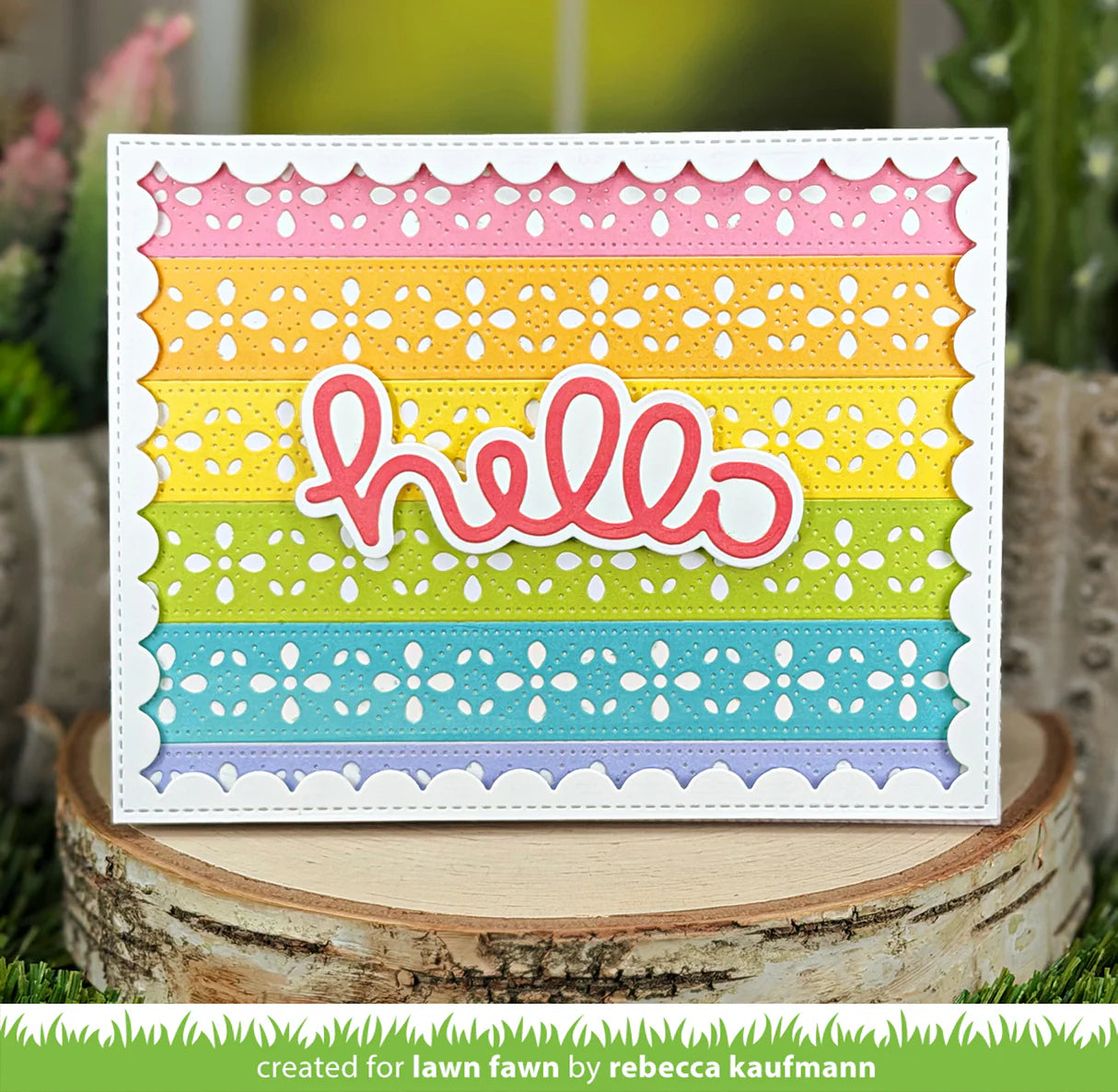 Folksy Petal - Border Lawn Cut