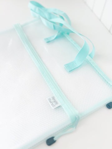 Craft Bag - 16x16 with 16x10 Outer Pocket - Mint