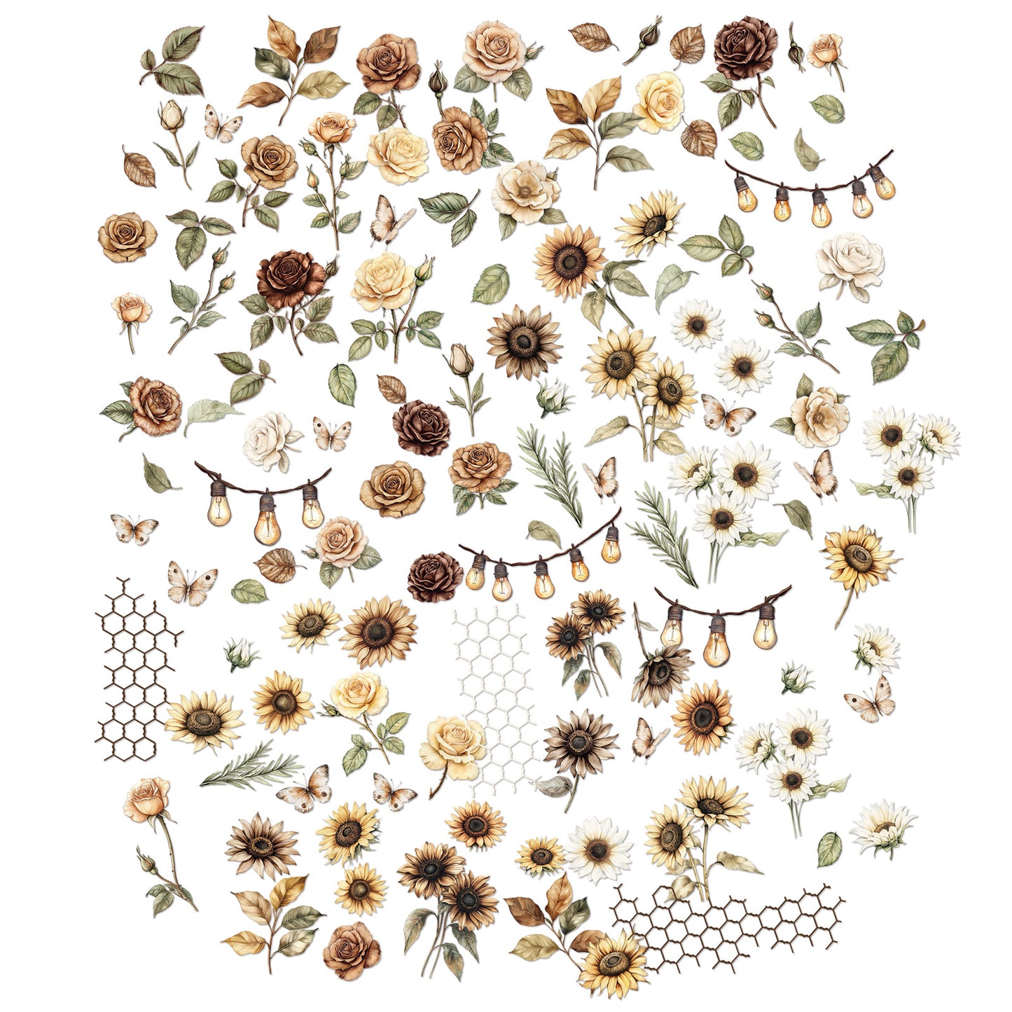 Country Heart Cafe - Wildflowers Laser Cuts