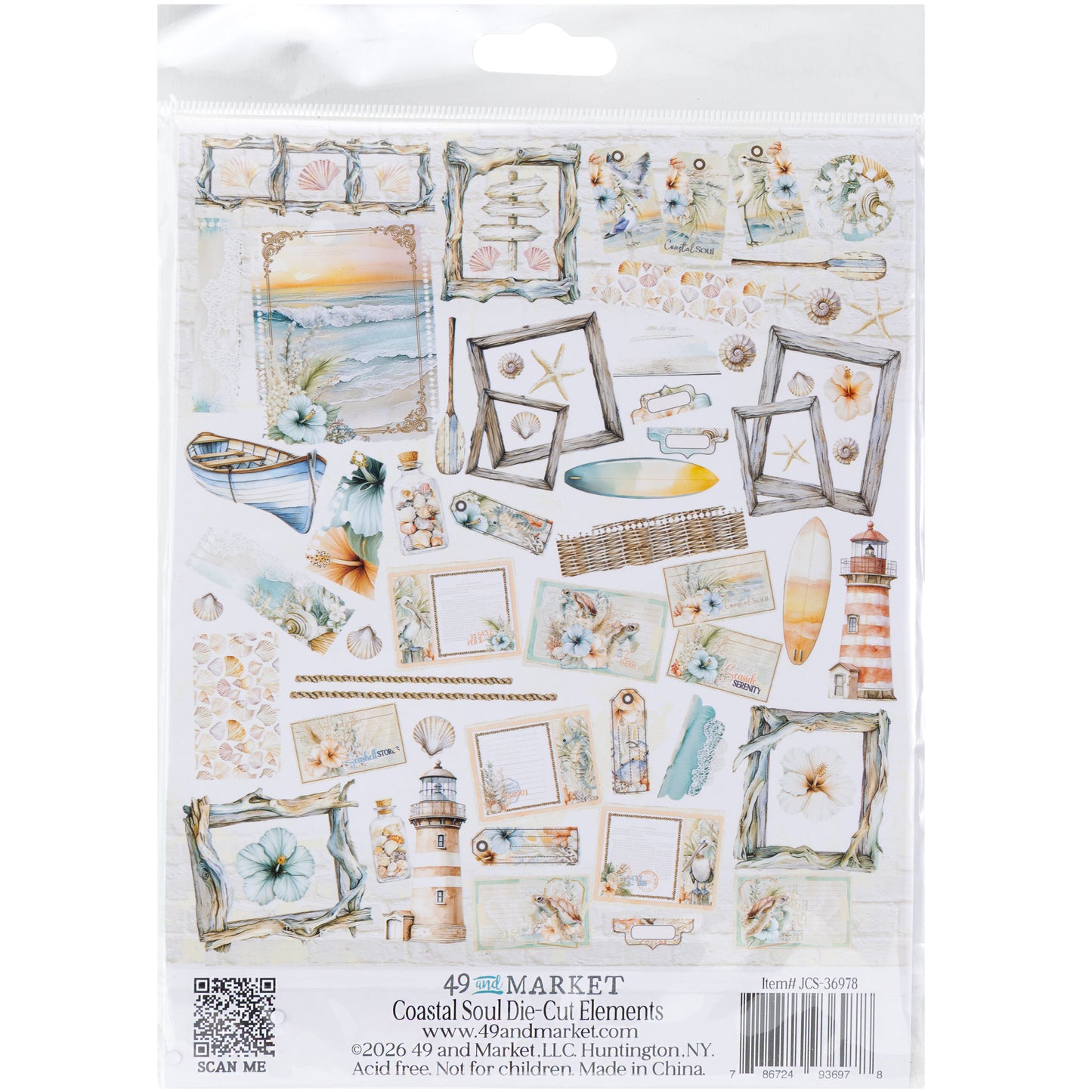 Coastal Soul - Die Cut Elements