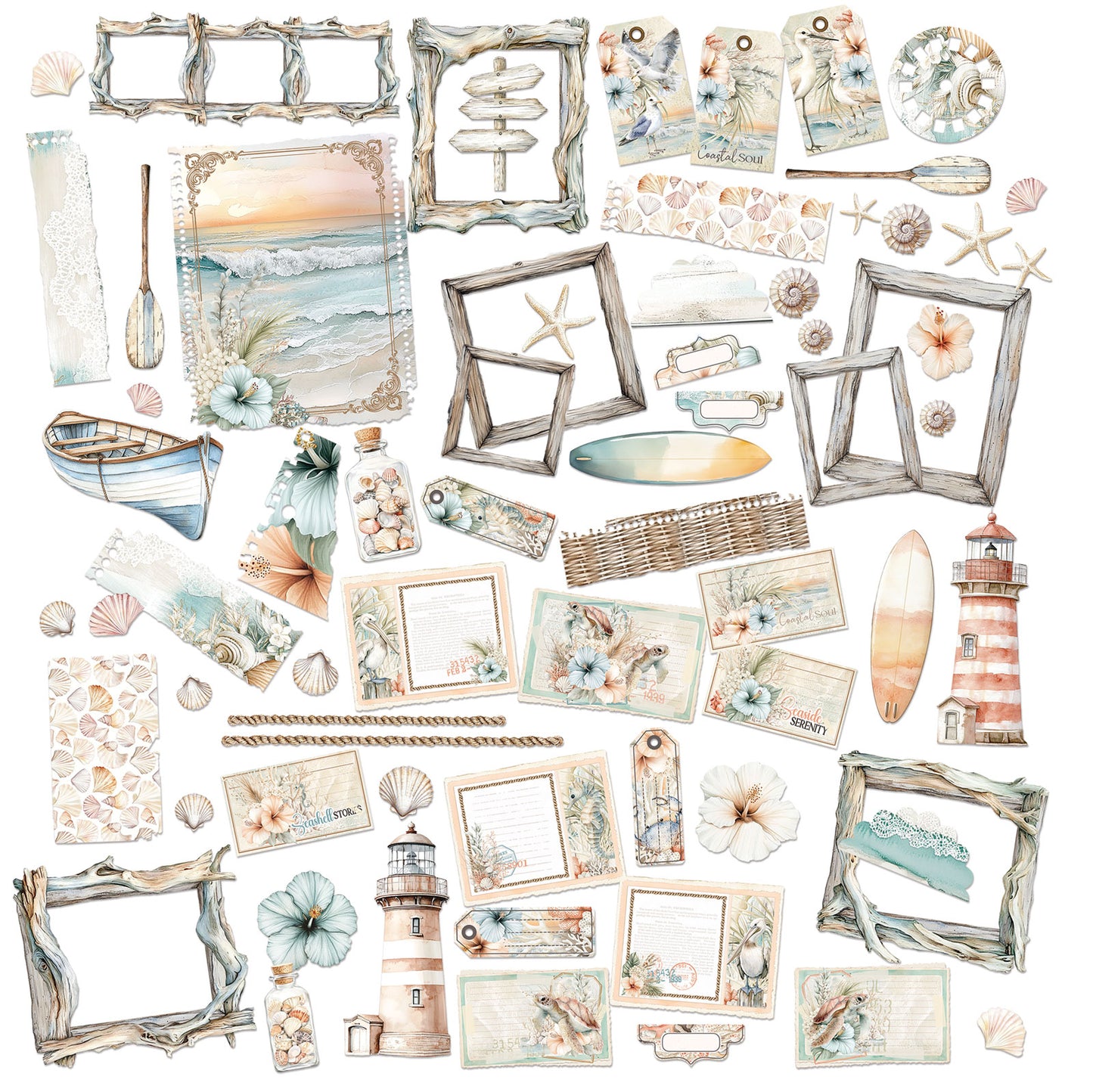 Coastal Soul - Die Cut Elements