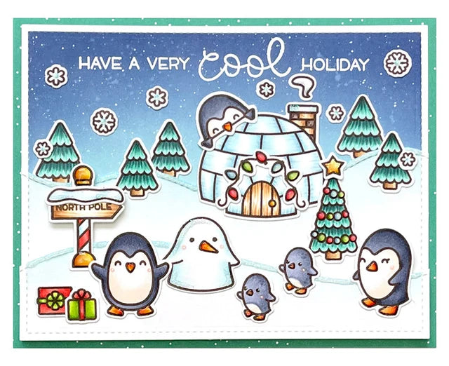 Penguin Party - Stamp