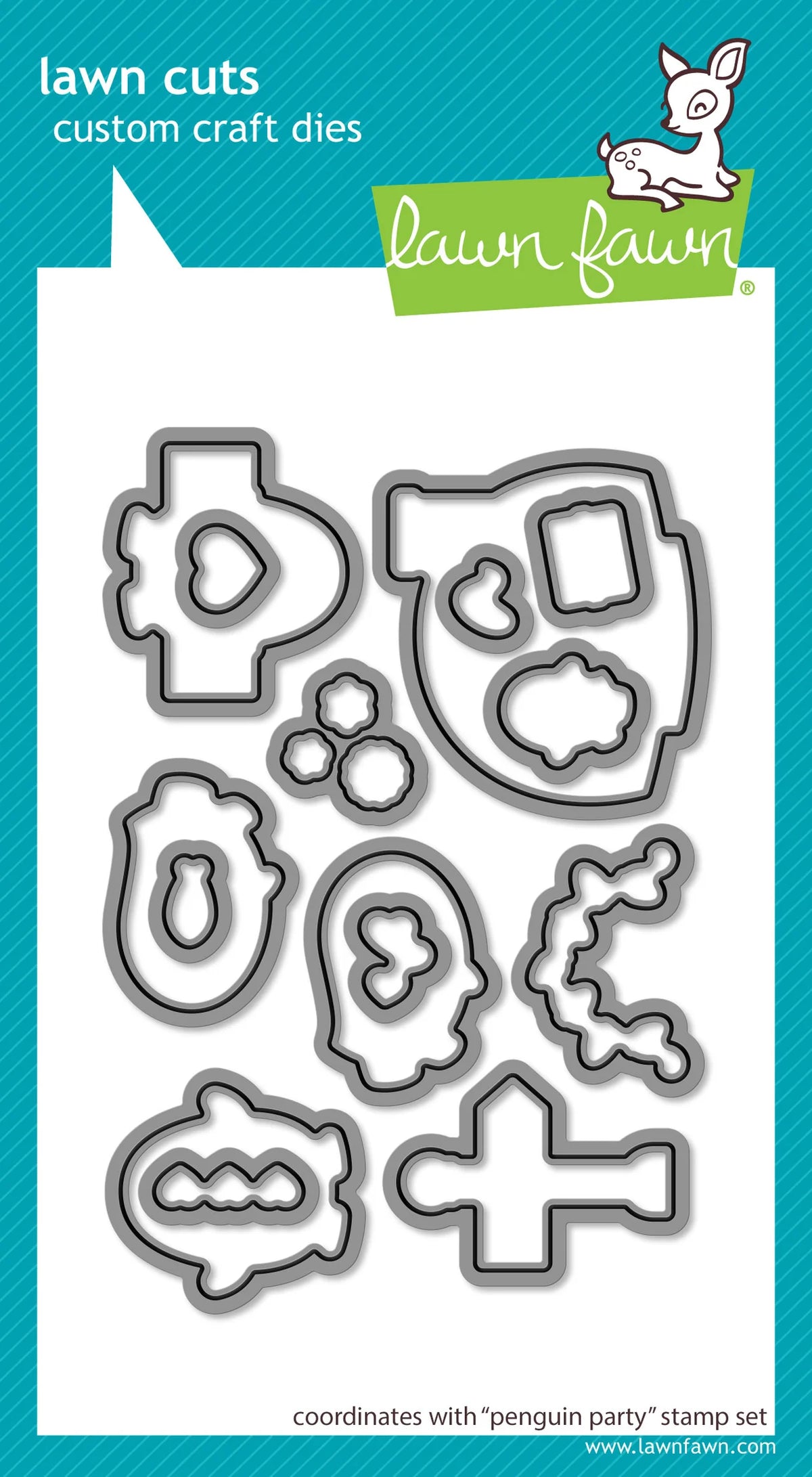 Penguin Party - Stamp & Lawn Cut