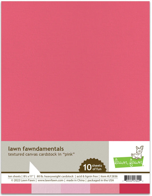 8.5x11 - Pink - Textured Cardstock