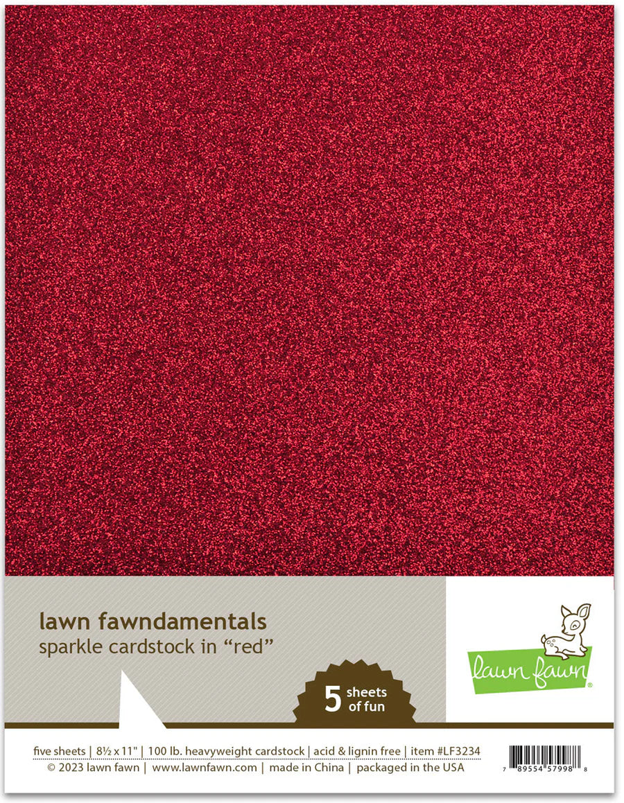 Sparkle - Red Cardstock