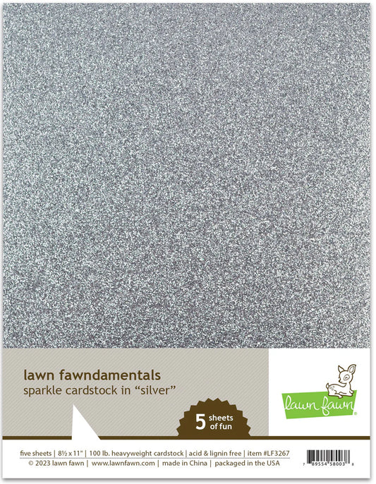 Sparkle - Silver Cardstock