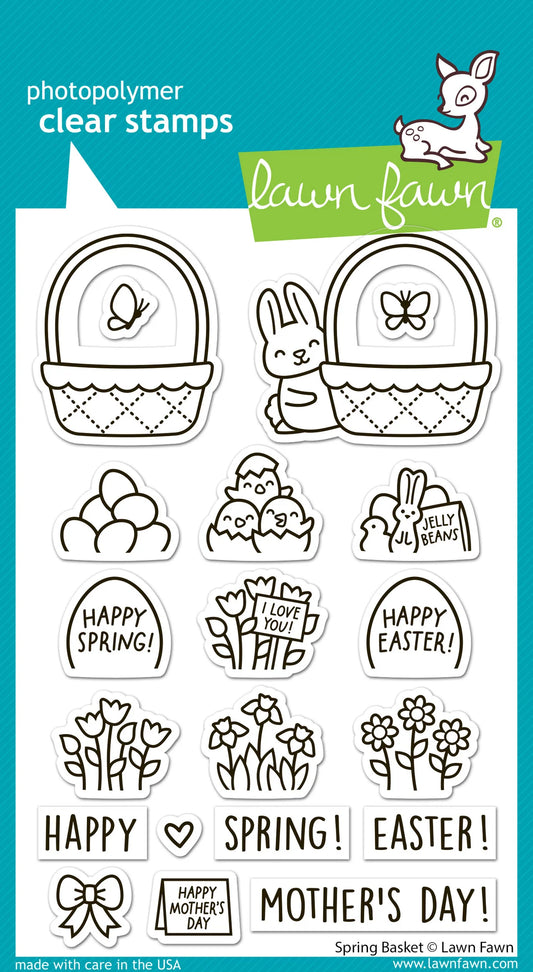 Spring Basket - Stamp & Coloring Stencils