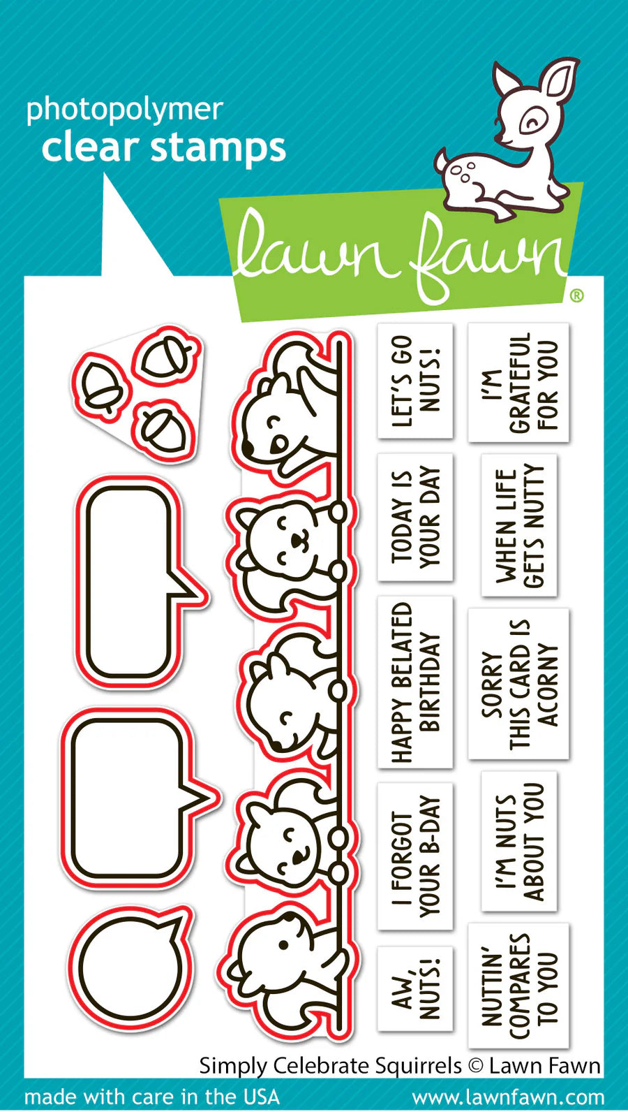 Simply Celebrate Squirrels - Stamp & Lawn Cuts