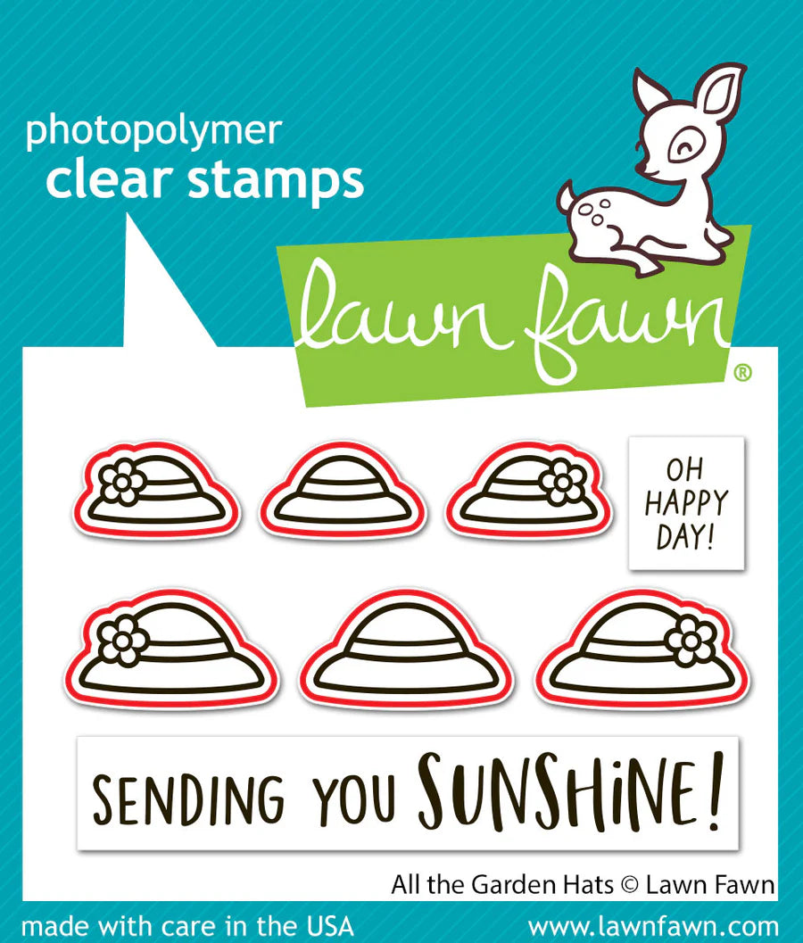 All The Garden Hats - Stamps and Lawn Cuts