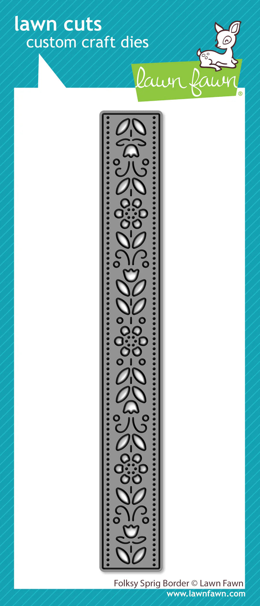 Folksy sprig - Border Die