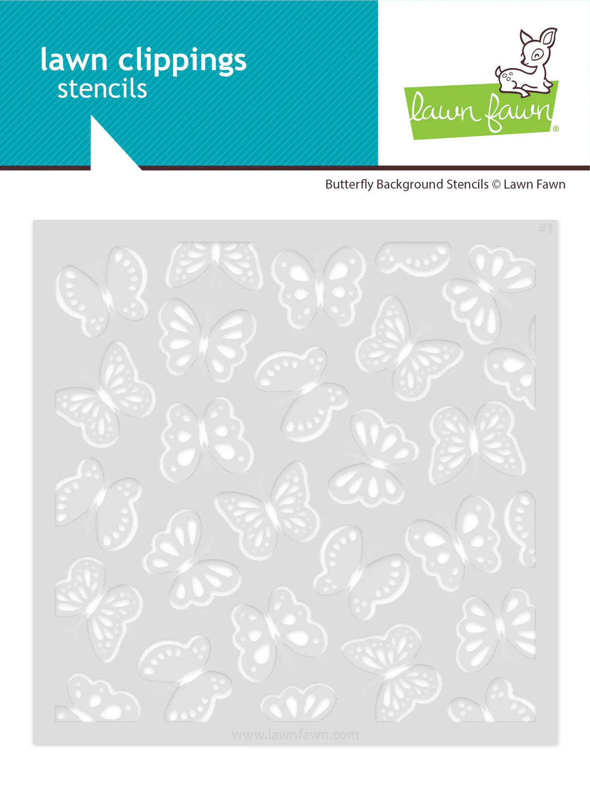 Butterfly - 6x6 Background Stencil