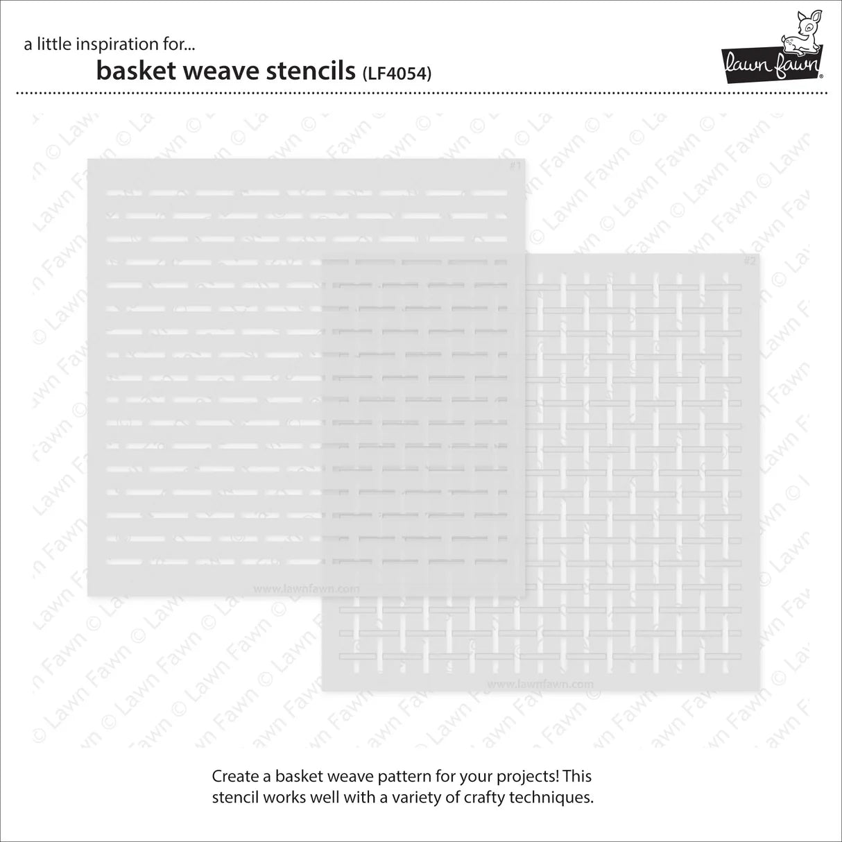 Basket Weave - 6x6 Stencil