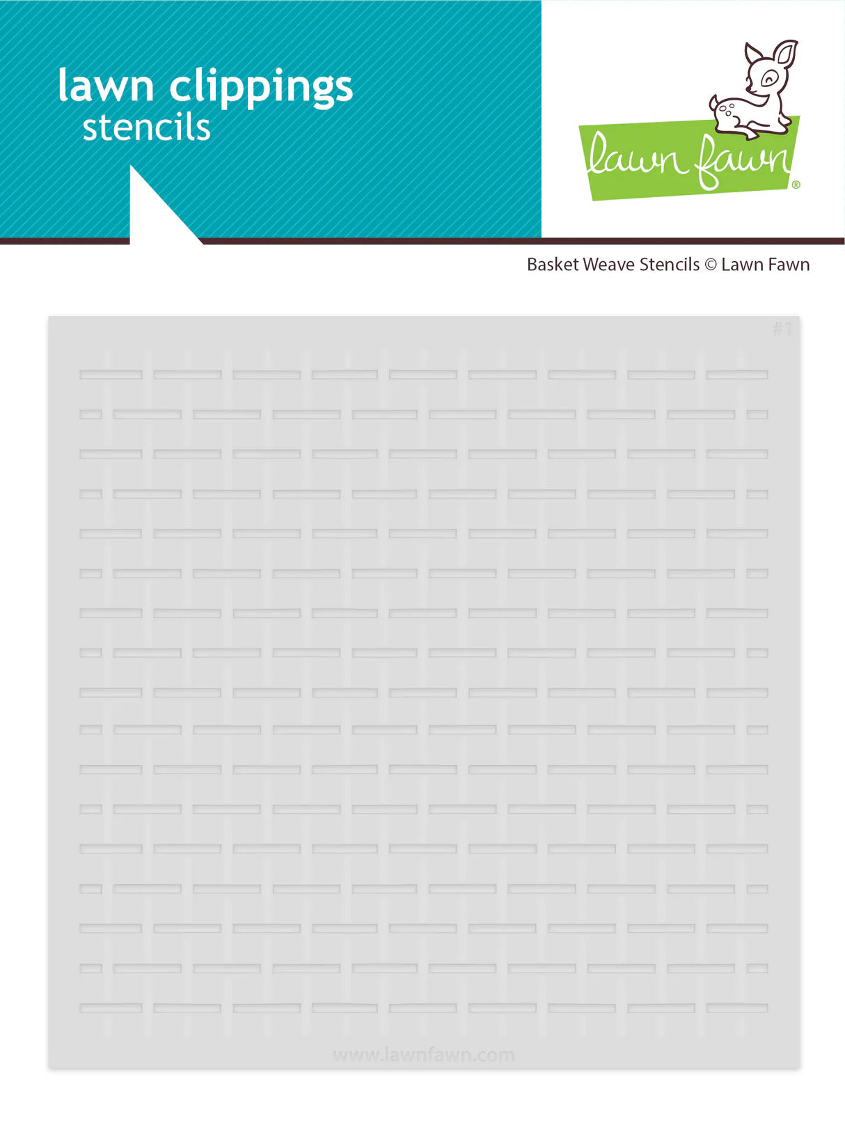 Basket Weave - 6x6 Stencil