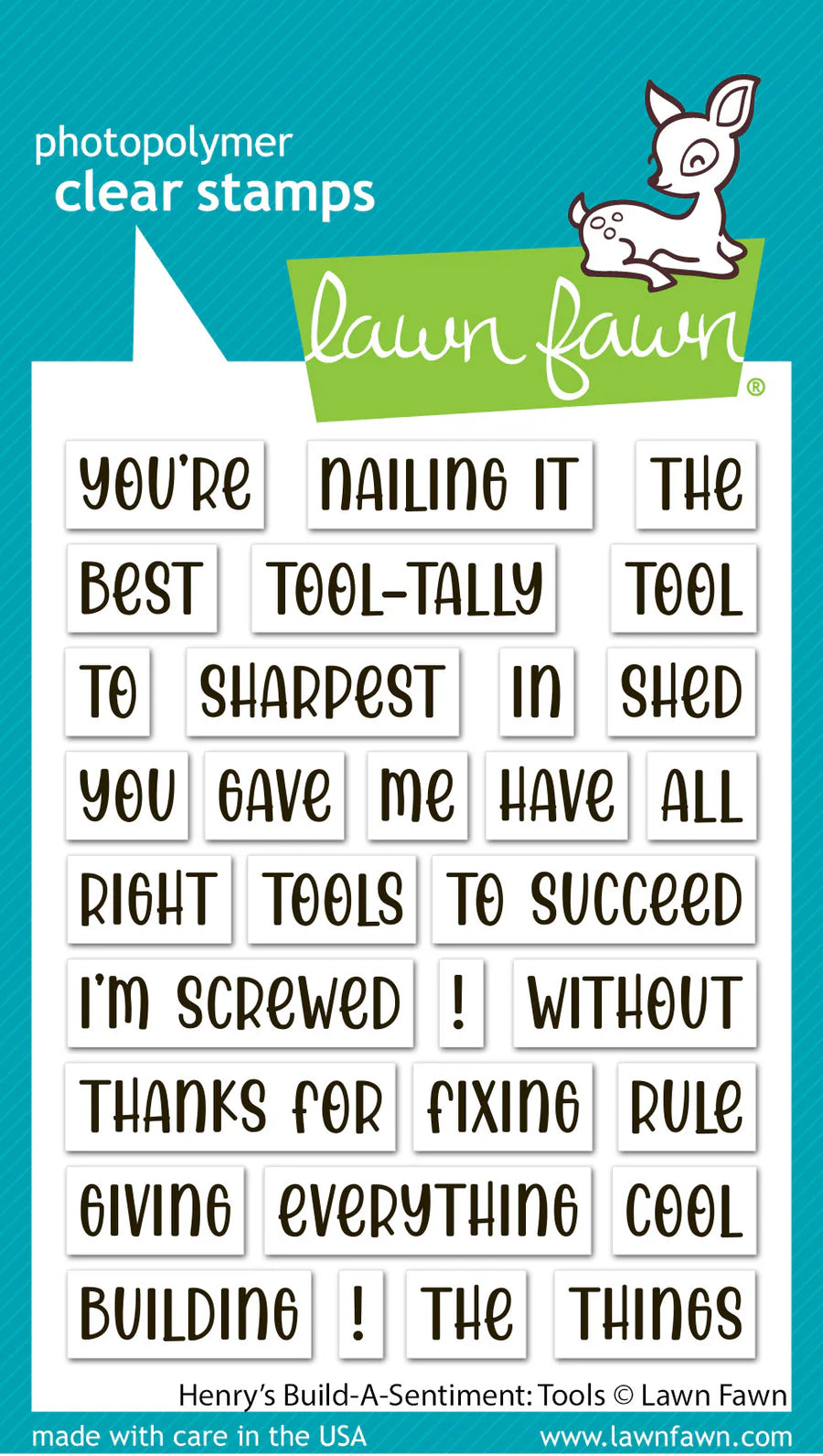 Henry's Build-A-Sentiments: Tools - Stamps