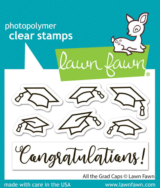 All The Grad Caps - Stamp