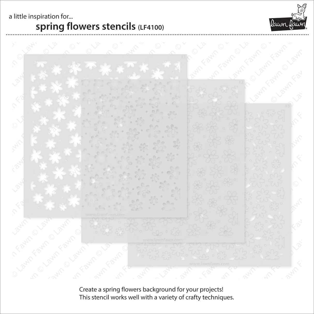 Spring Flowers - Stencils