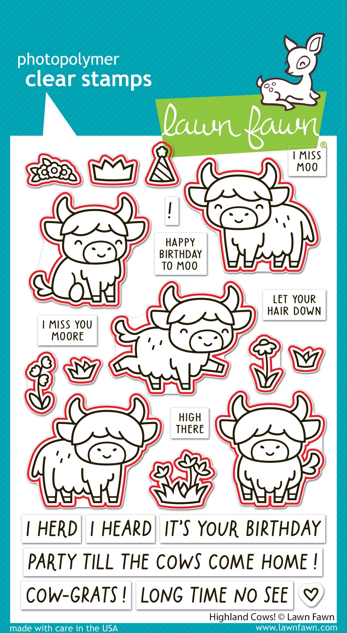 Highland Cows! - Stamp & Lawn Cut