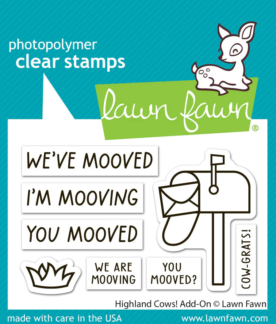 Highland Cows!  Add-On - Stamp & Lawn Cut