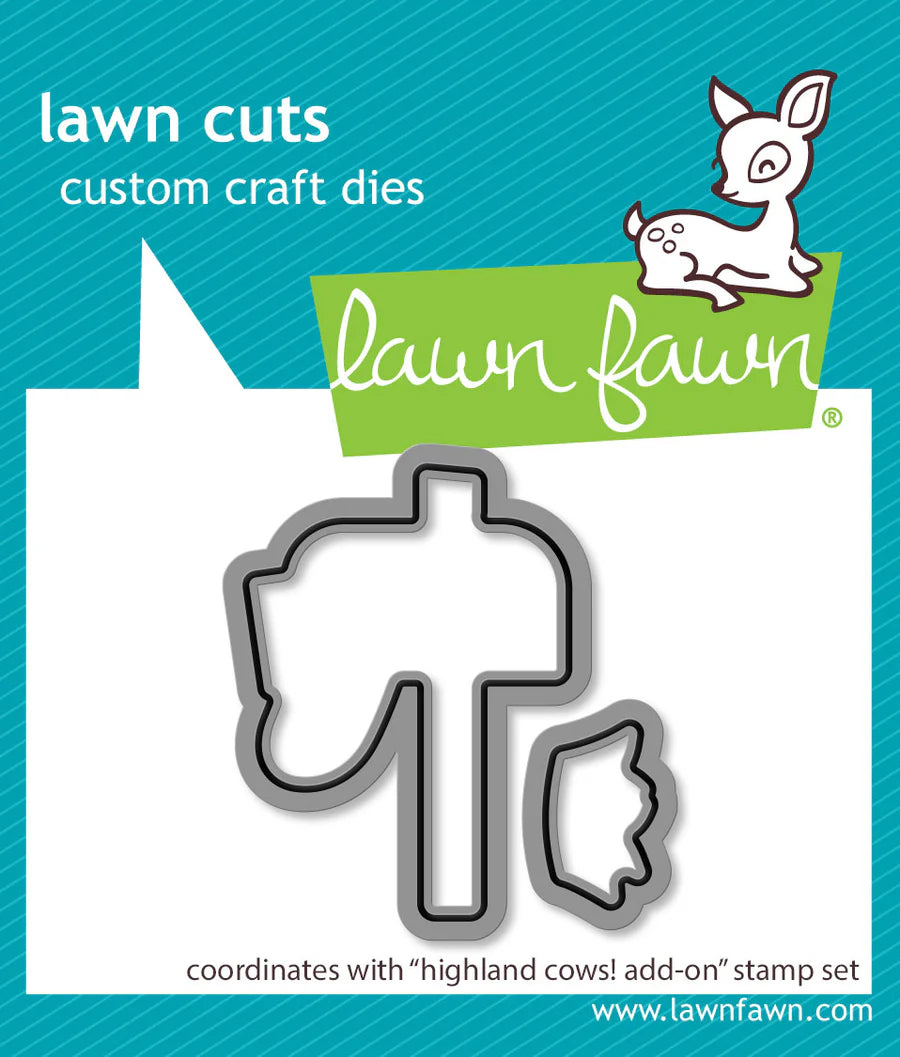 Highland Cows!  Add-On - Stamp & Lawn Cut