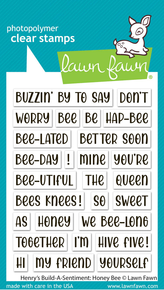 Henry's Build - A - Sentiment : Honey Bee - Stamp