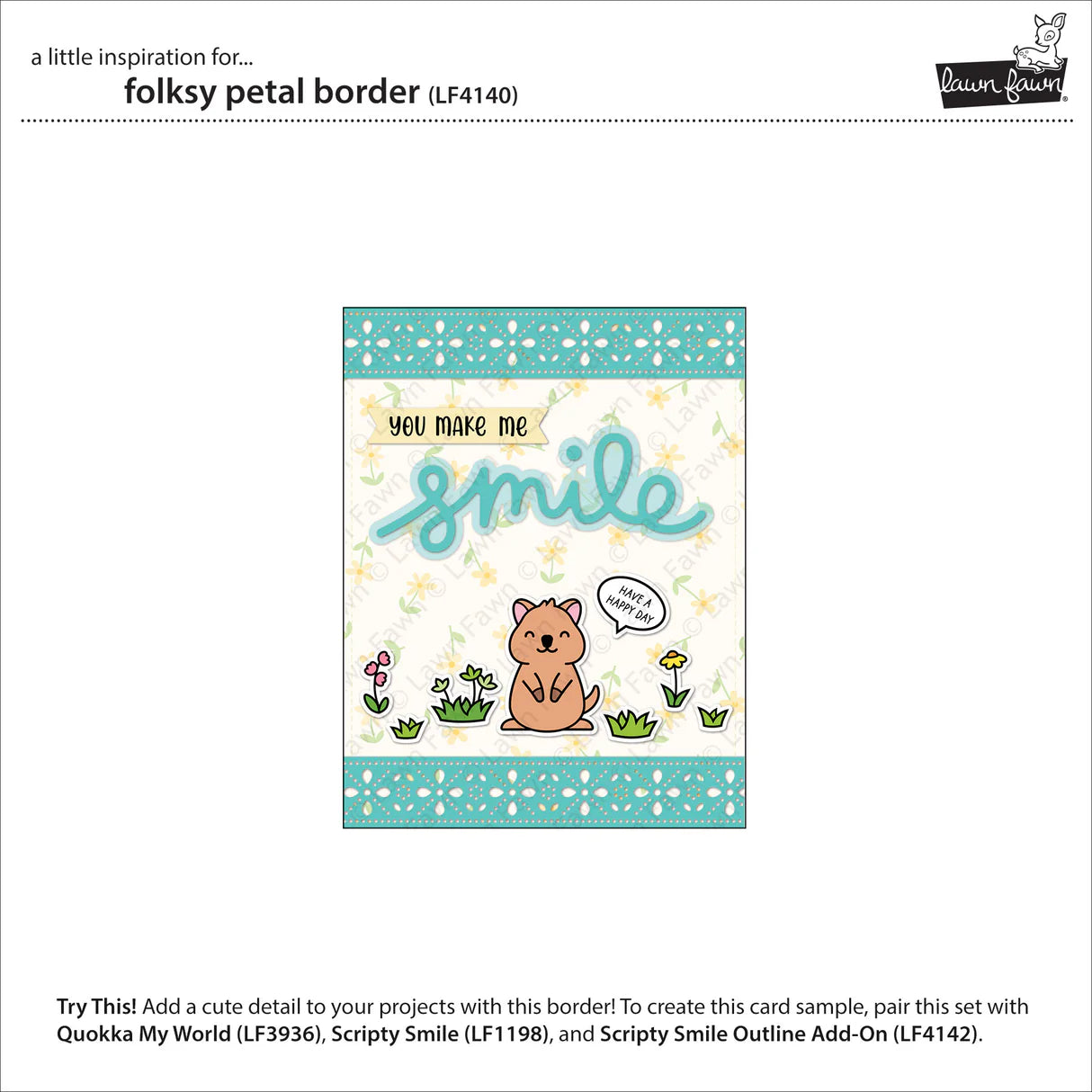 Folksy Petal - Border Lawn Cut