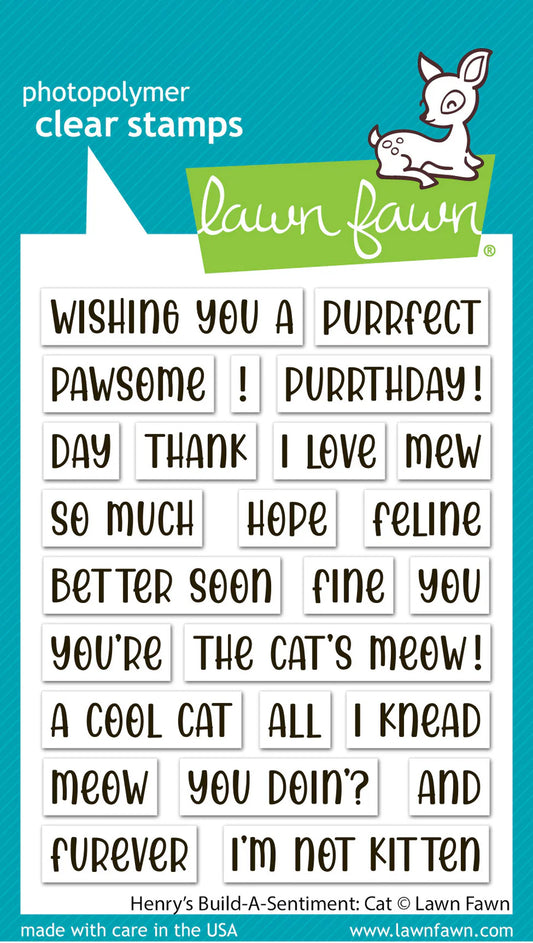 Henry's Build-A-Sentiments Cat - Stamp