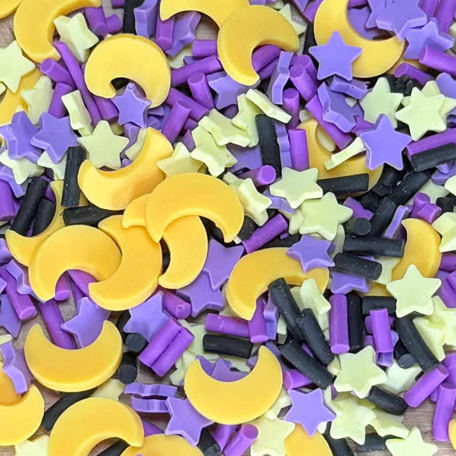 Moon and Stars - Clay Pieces