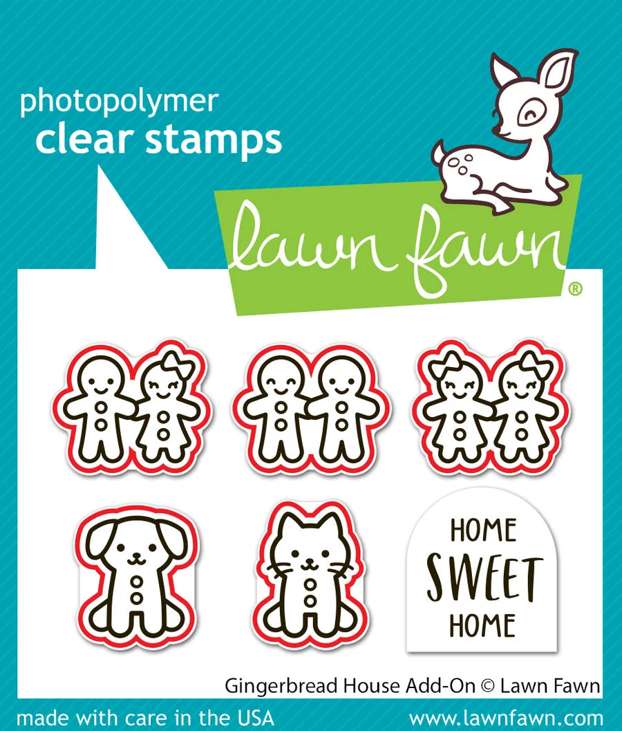 Gingerbread House Add-On - Stamp & Lawn Cuts