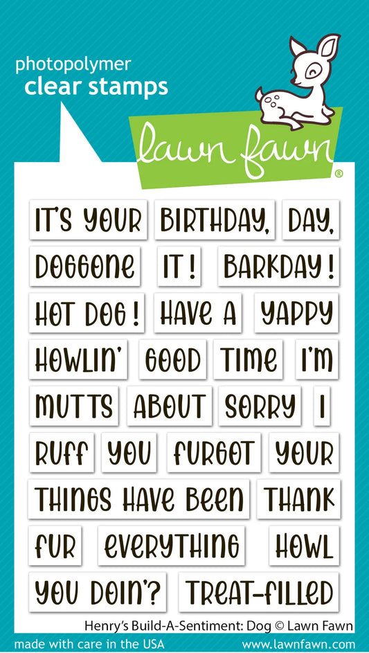 Henry's Build-a-Sentiment : Dog - Stamp