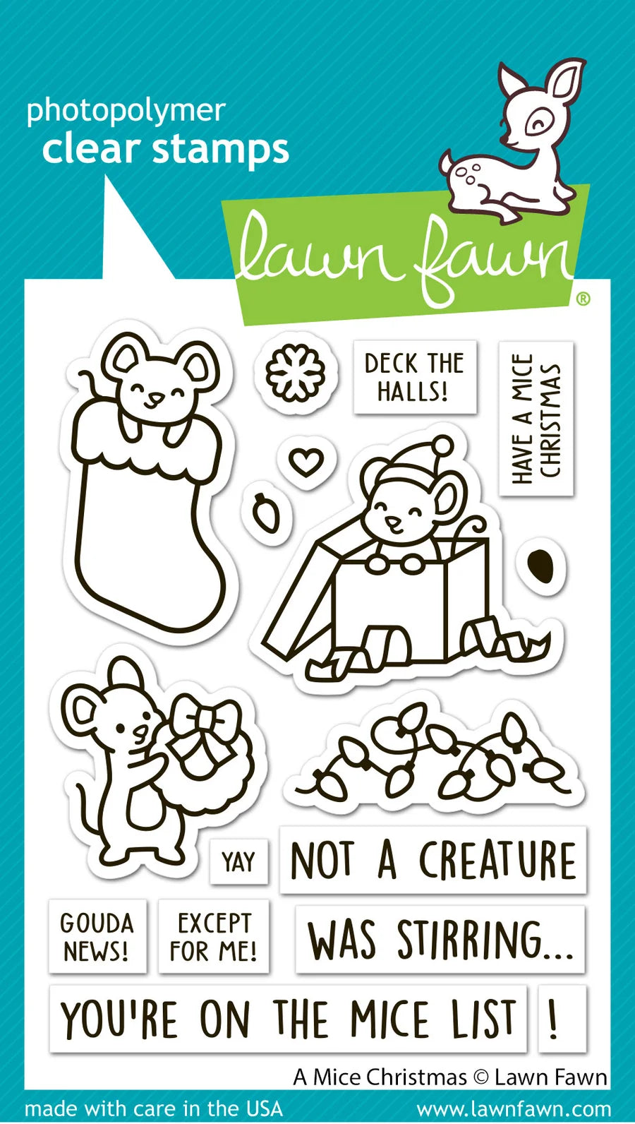 A Mice Christmas - Stamp & Lawn Cuts