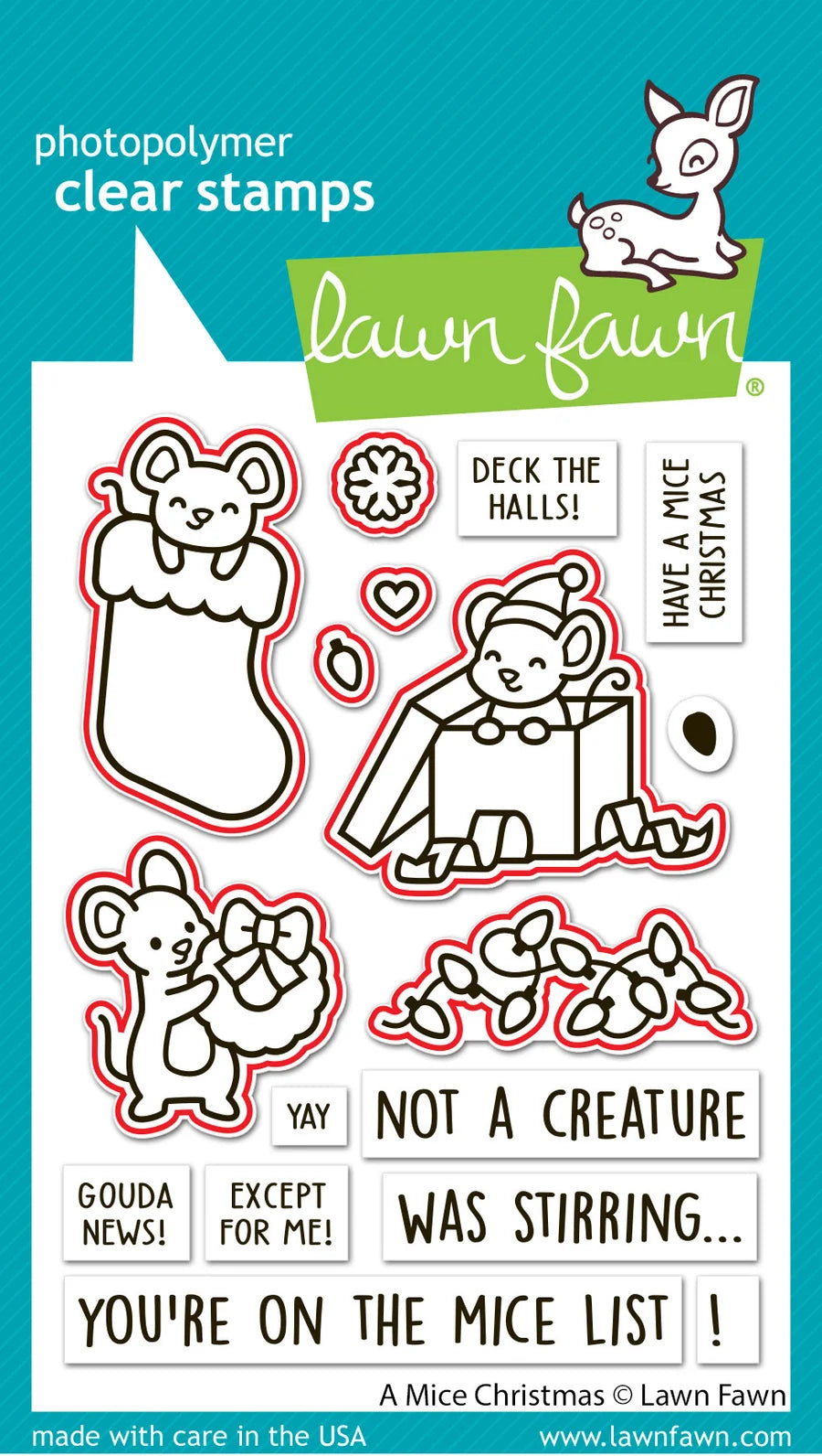 A Mice Christmas - Stamp & Lawn Cuts