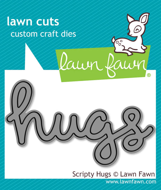 Scripty Hugs - Lawn Cuts & Outline
