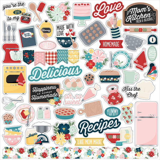 Mom's Kitchen - 12x12 Elements Sticker